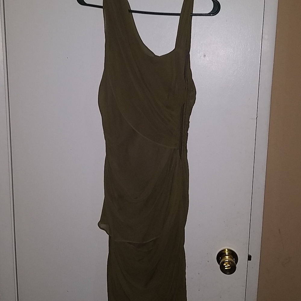 Olive green dress